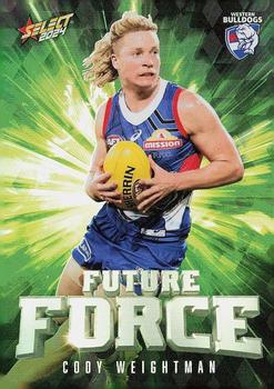 2024 Select AFL Footy Stars - Future Force Green #FFG90 Cody Weightman Front